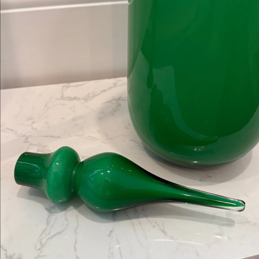 JONATHAN ADLER $248 Green Glass Pop Decanter - Picture 7 of 11
